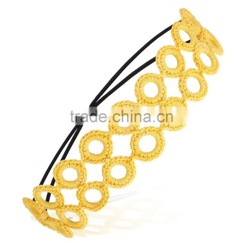 Fashion rhinestone high end quality pretty fashion Embellished Stretch headband hairband