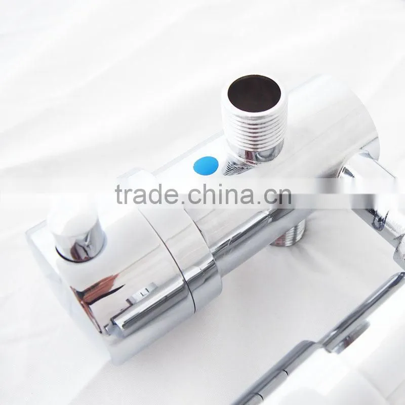 Hotel use in-wall thermostatic shower diverter valve with 4 outlet