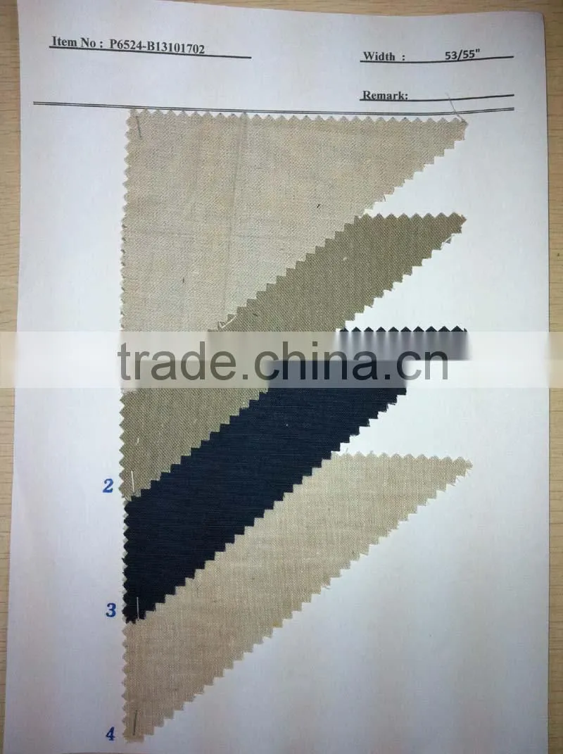 Cotton Linen stock lot fabrics:P6524-B13101702