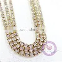 Feilang heart to heart fashion design heart shaped rhinestone cup chain