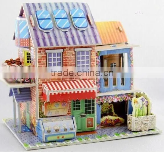 Wholsale Create Puzzles /Design Animal 3D Puzzle/Stereo puzzles 3D tank/Stereo puzzles 3D paper castle