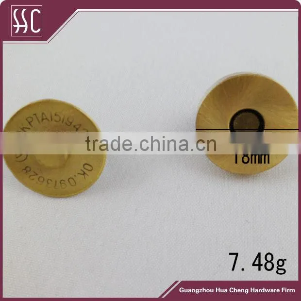 Magnetic Button,Thin Magnetic Button,Gold Magnetic Snap Button