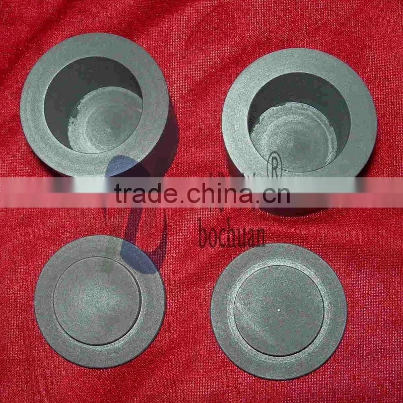 Irregular purity graphite fusion crucibles