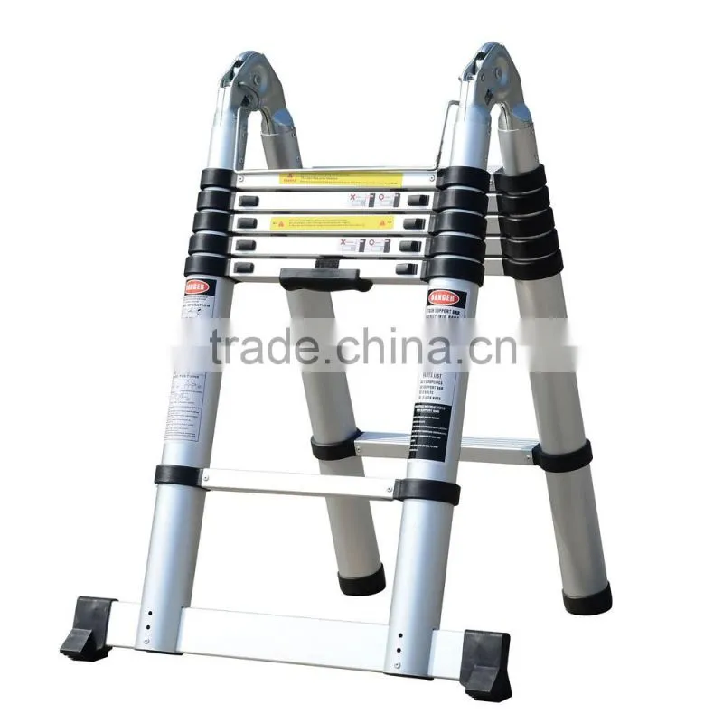 3.8m multifunctional aluminum telescopic ladder