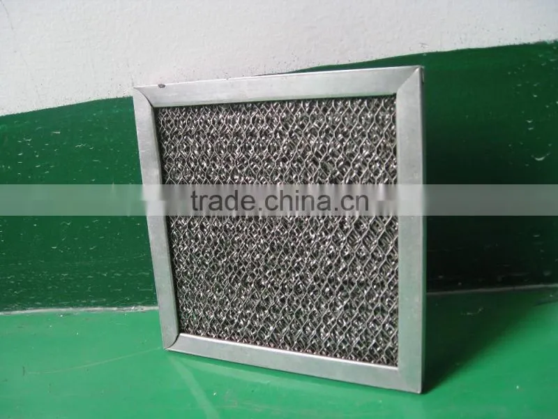 Panel air filter, washable Metal mesh air filter