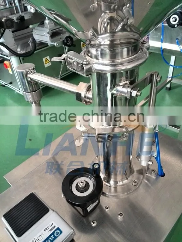 stainless steel vertical pneumatic cream filling machine