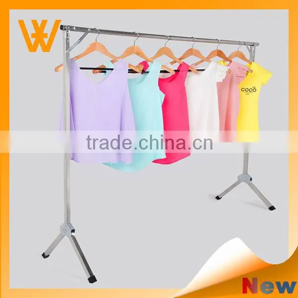 X type stainless steel folding portable garment use cloth hanger stand