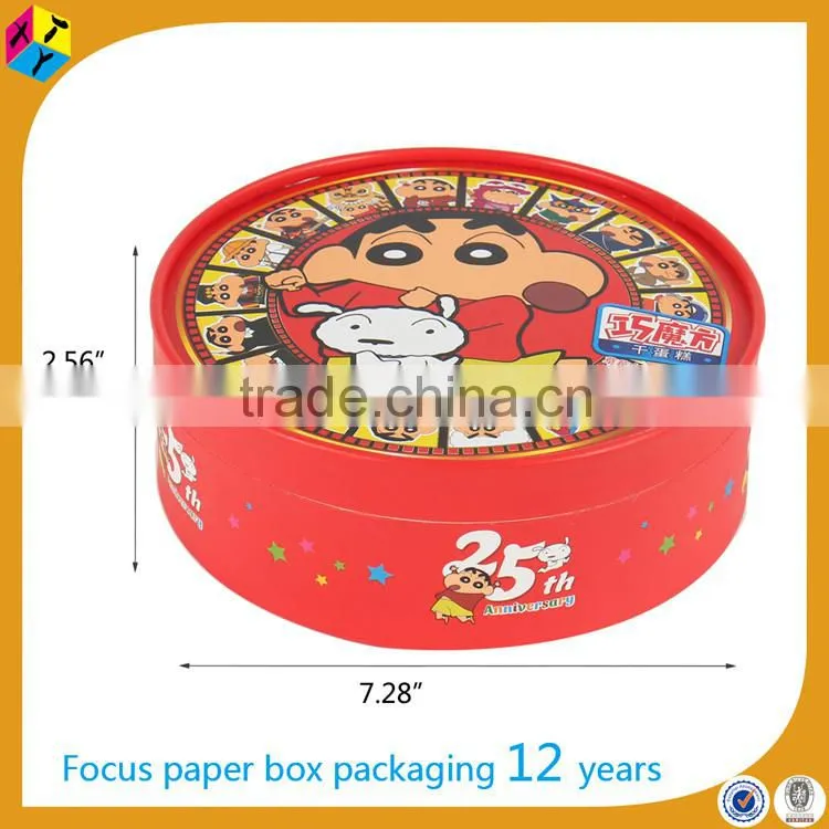 wholesale round cylinder cardboard gift box cute packaging