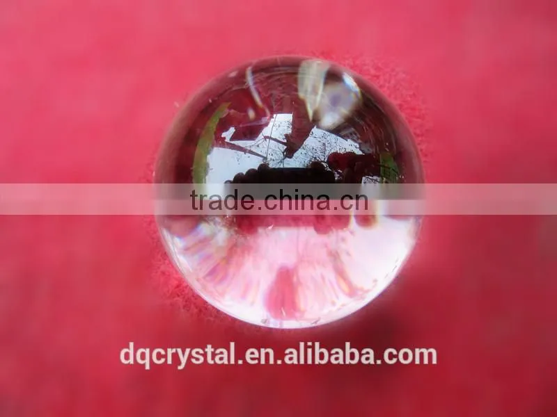 2015 Factory supply customed 30mm clear artificial crystal ball