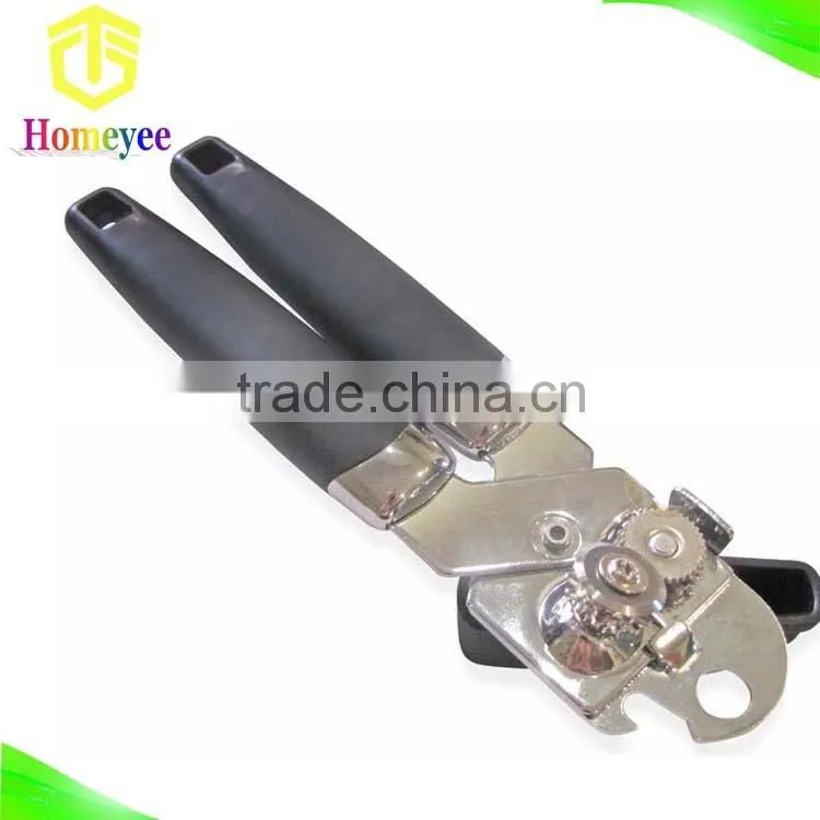 Stainless steel safety can opener