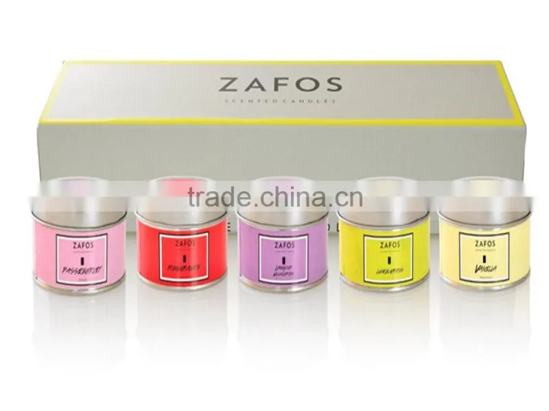 Candle Set Luxury Box With Printed Logo and Label
