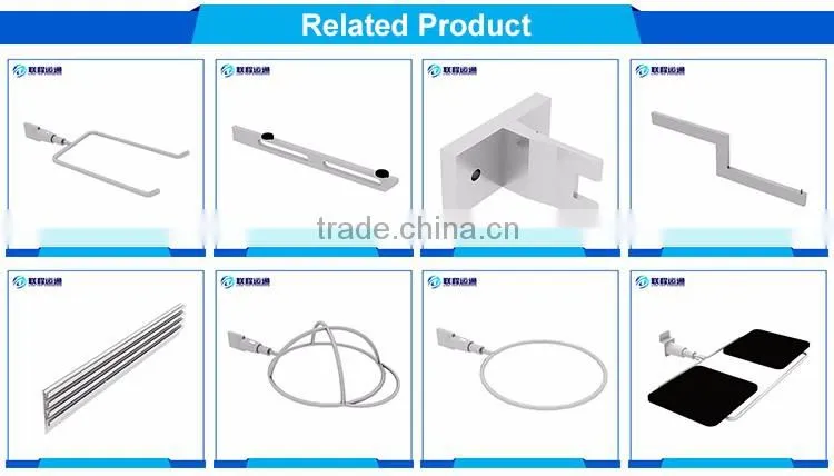 Different saltwall zinc alloy stepped arm display shop hook