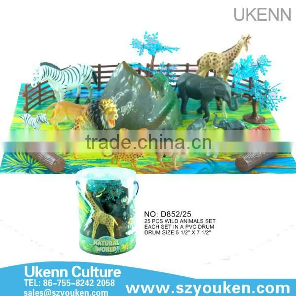 2016 UKENN EVA Non-toxic plastic forest model animal toys for children