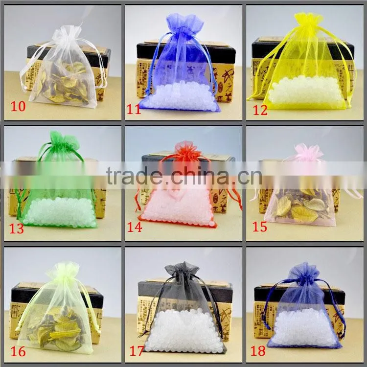 In Stock Mixed Color Wedding Favour Gift Organza Bags Pouch Wholesale