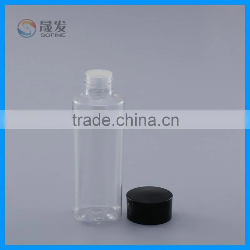 Screw cap pet skin toning lotion bottle