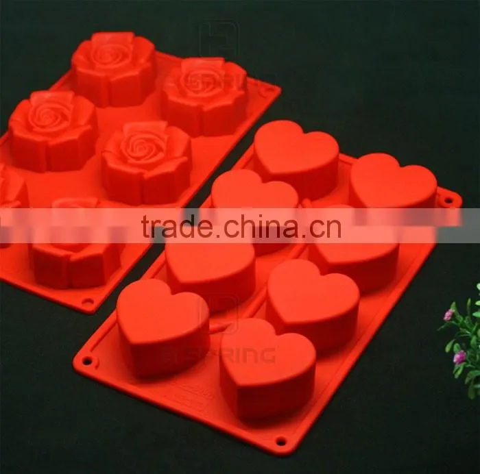 8 Cavity Silicone DIY Molds for Handmade Soap Cake Pudding