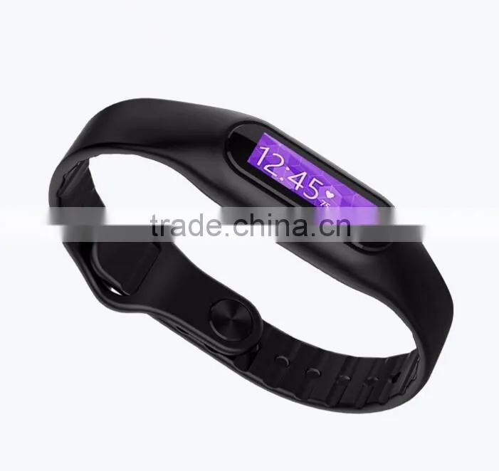 LCD smart watch, E6 silicone watch band sports wristband lcd smart watch