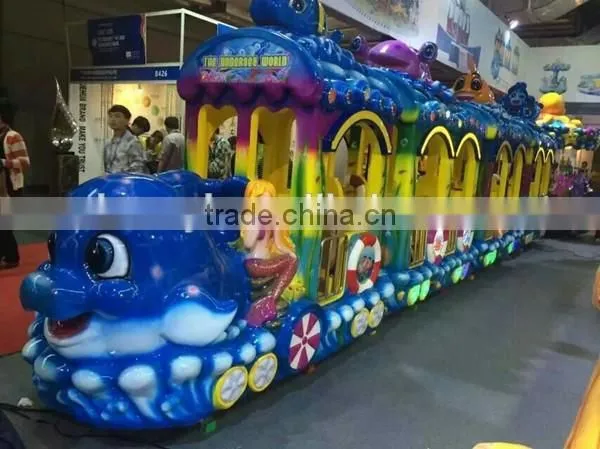 2016 New Product Used Amusement Park Rides Elephant Track Train For Kids / Adults