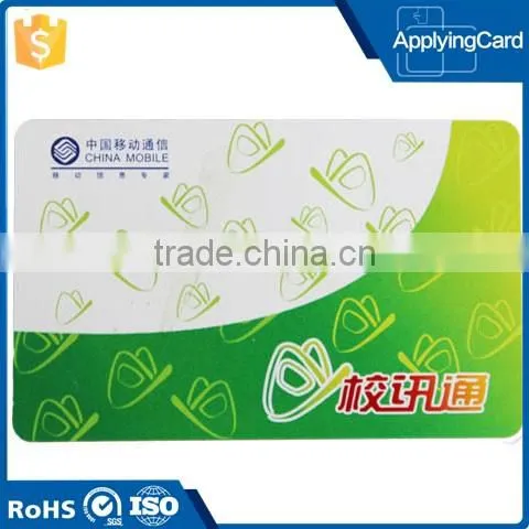 Smart pvc card rfid contact card with 125khz 13.56mhz for school communication system