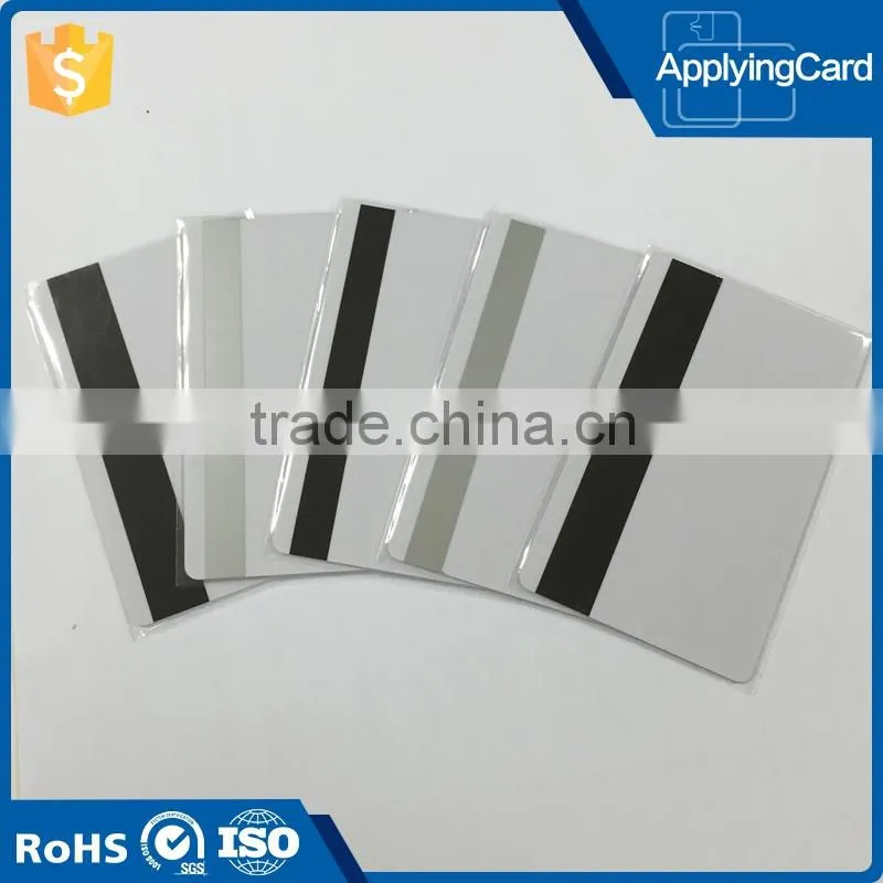 2016 New product silver or black Hico blank magnetic stripe smart card