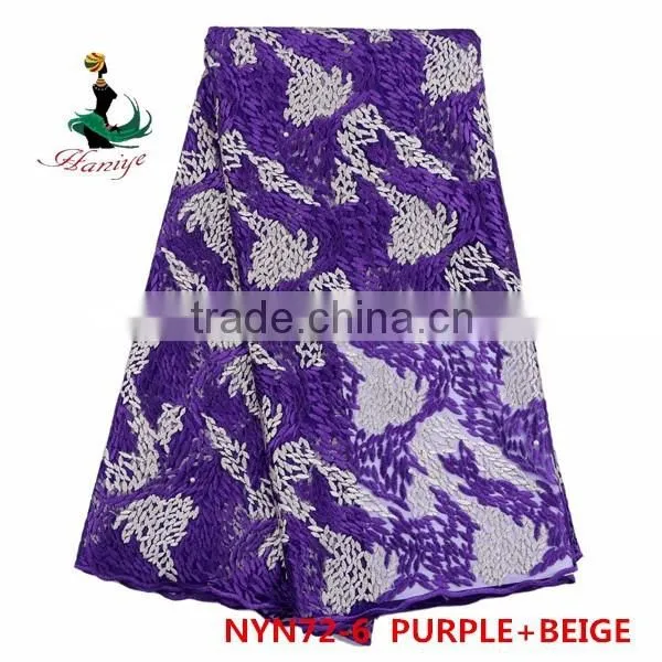 2016 Haniye new design lace french lace Tulle lace fabric for wedding and party /NYN72