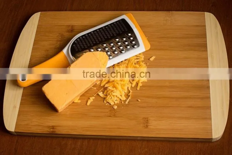 Premium Bamboo 2-Tone Cutting Board and Butcher Block - 3 Pack