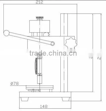 LAC-J Test Stand for Shore Durometer,manual test stand for sclerometer,test stand,vertical test stand