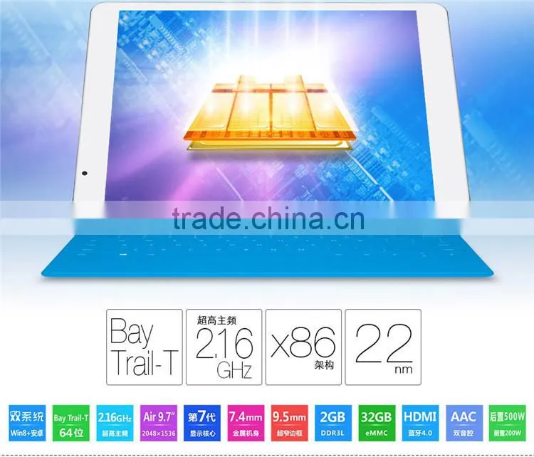 Super Quality Teclast X98 Air II 32GB 9.7 inch Win 8.1/Android 4.4 Dual OS Tablet PC 2GB/32GB