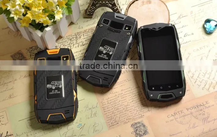 NEW!! 4.0" Z6 shockproof phone MTK6572 dual core with RAM512MB+ROM4G dual SIM dual standby waterproof mobile phone android 4.2