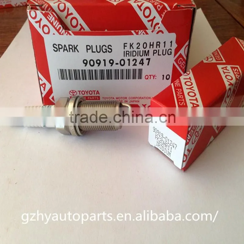 The professional auto parts 90919-01247Doublle iridium spark plugs supplier with high quality