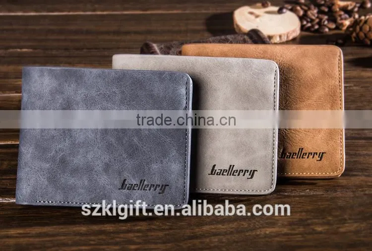 free sample vintage wallet mens long wallet 3 fold wallet