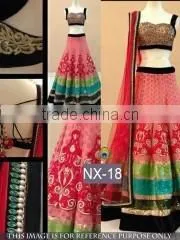 Tenuous Georgette On Net Designer Lehenga Saree/Online shopping lehenga Sarees