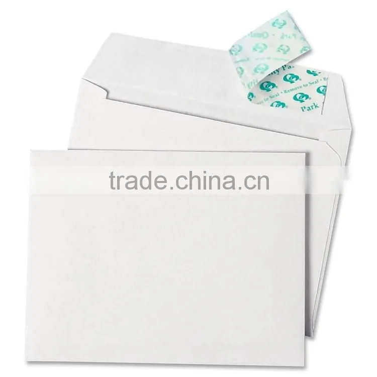 Convenience plain custom made adhesive peel and seal shipping envelopes