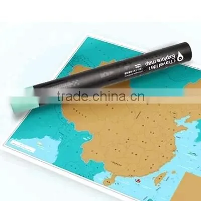 Fashion Scratch map for traveling