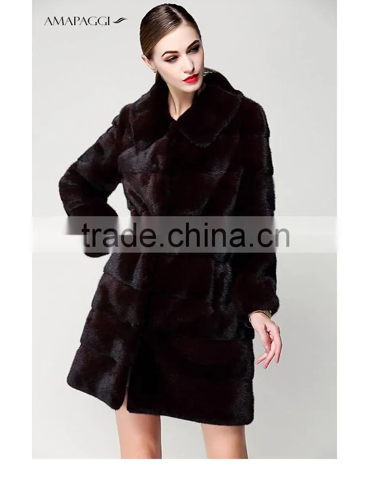 Factory custom made fur coat mink