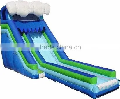 air wet slide or inflatable dry slide two types use