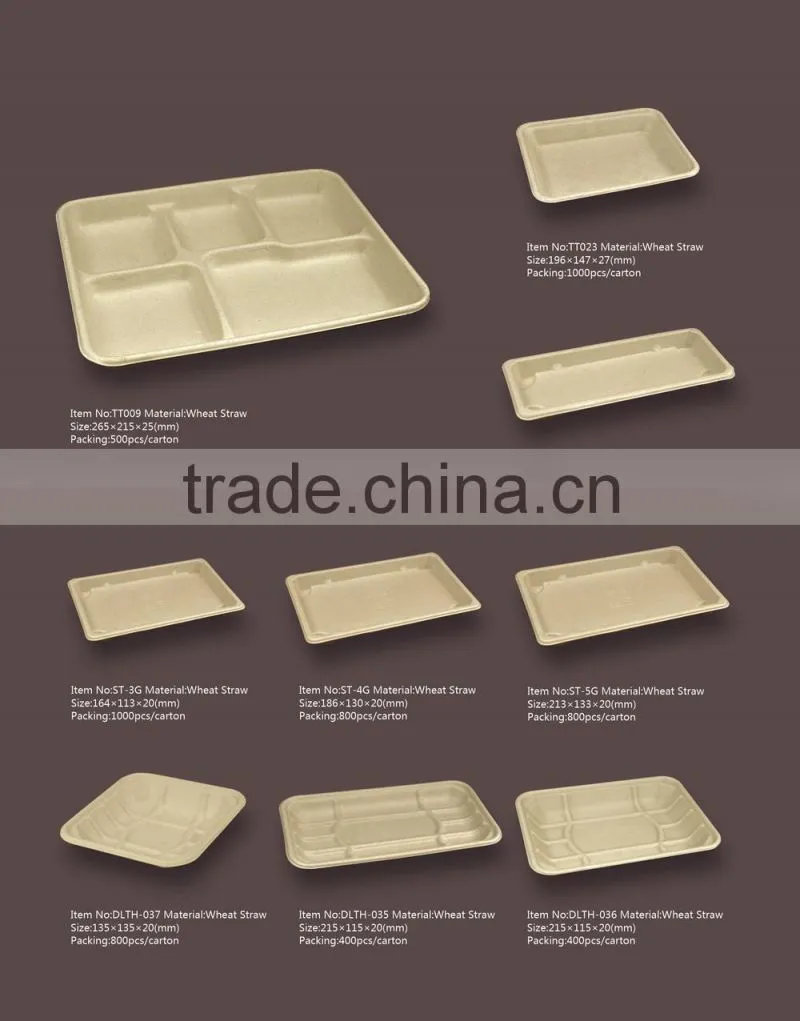 High quality 3 compartment lunch box disposable microwave safe