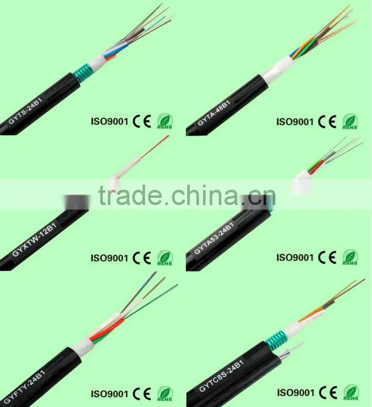 Professional manufacturer 4 core single mode fiber cable for communication network( indoor and outdoor)