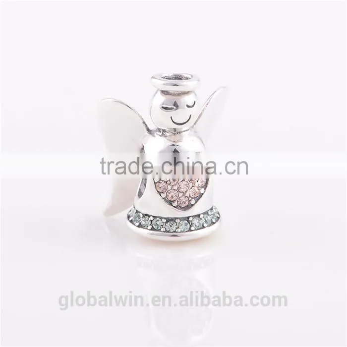 wholesale 925 Sterling Silver Angel Floating Pendants Jewelry