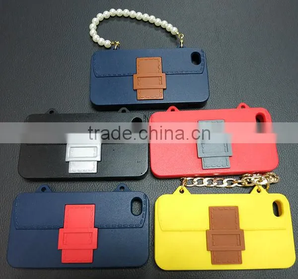 Newest Handbag Like Silicone Rubber Case for iPhone 4
