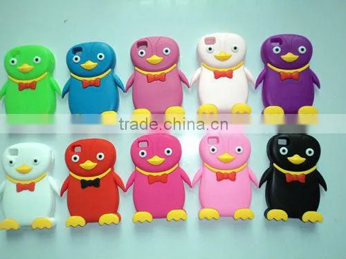 Cute 3D Silicone Animal Case for iPhone 4S