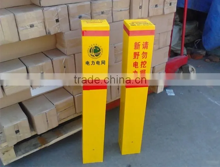Warning signs Pile/ Road Cable Safety Signs Pile/ Mark Signs Board Warning Signs Pile