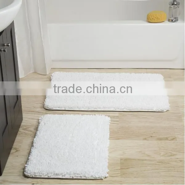 polyester microfiber chenille kid's bathroom carpet rug