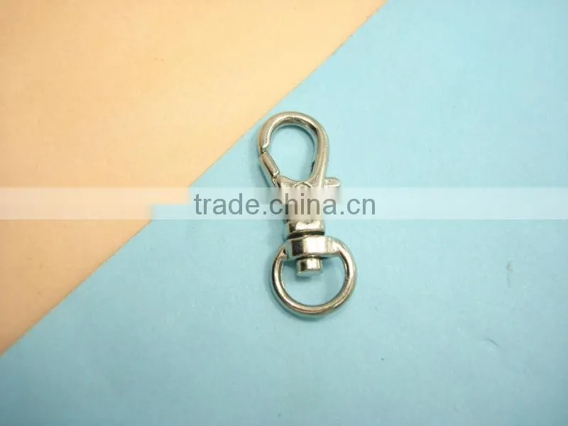 2014 new design nickel spring snap hooks push gate swivel snap hook