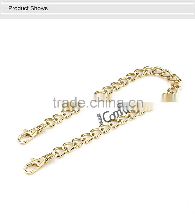 Fashion gold metal chain for bag handle