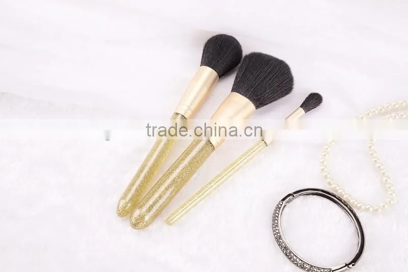3pcs kabuki glitter makeup brush set,synthetic makeup brush set professional