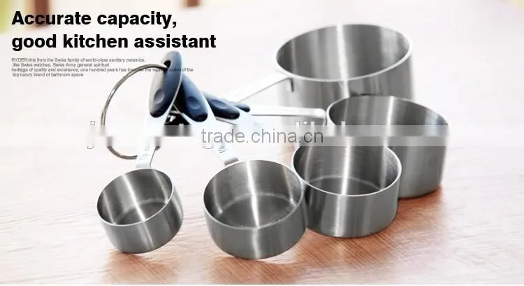 10pcs handle sackable spoon measuring tool and stainless steel measuring cup