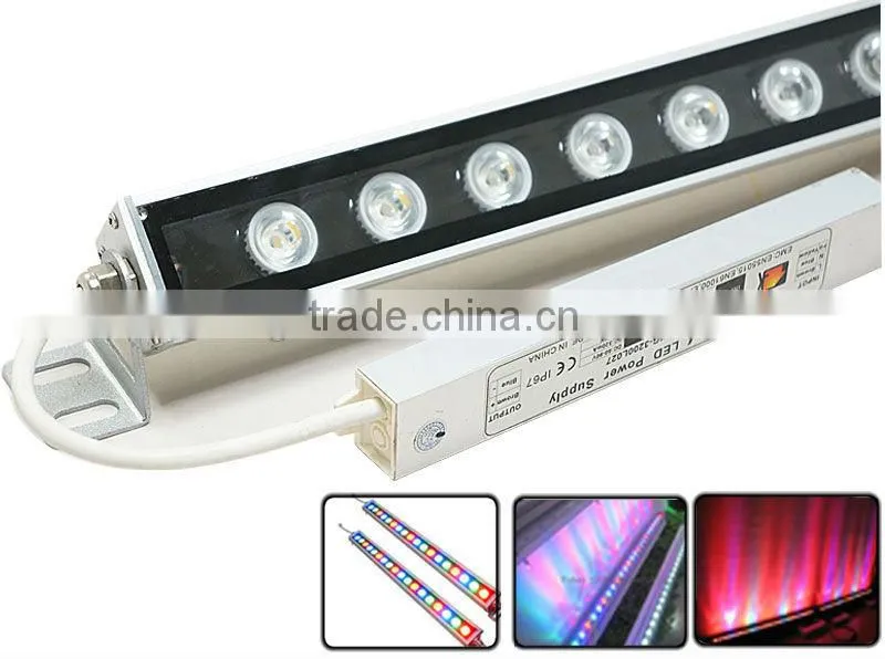 12W 18W 24W TUV CE RoHS IEC Approved IP65 RGB Battery Operated LED Wall Washer