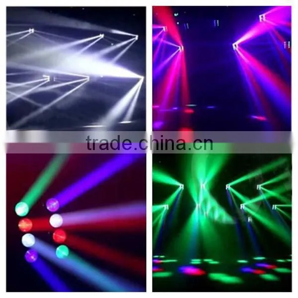 Hot new products for 2015 rotating pub light led beam moving head 10w*8pcs strobe light spider