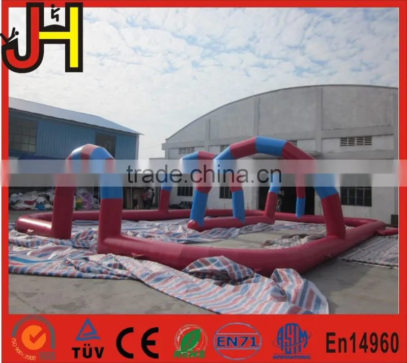 Best popular inflatable go kart track inflatable race track outdoor race track
